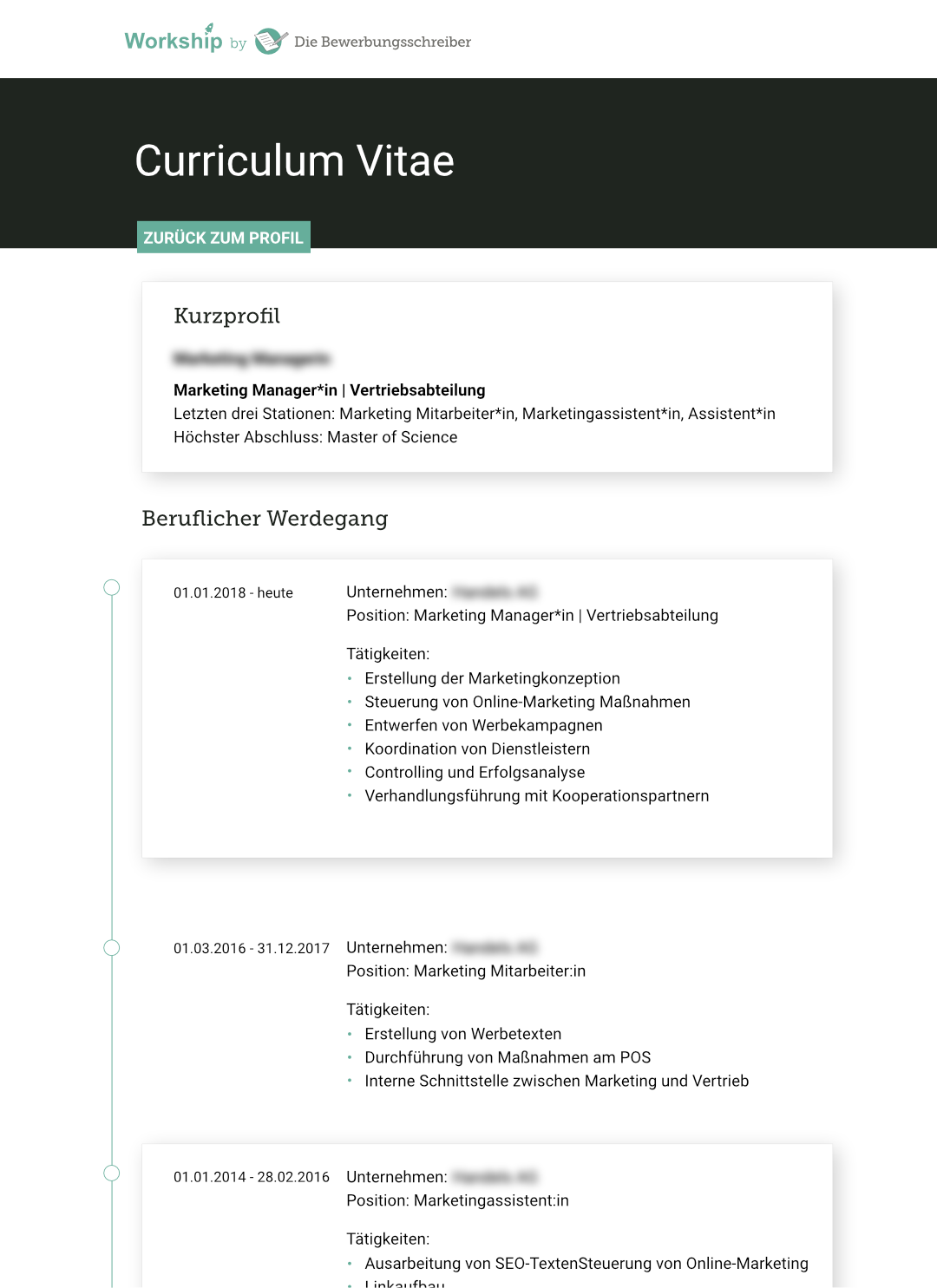 Workship Profil Workship Profil
