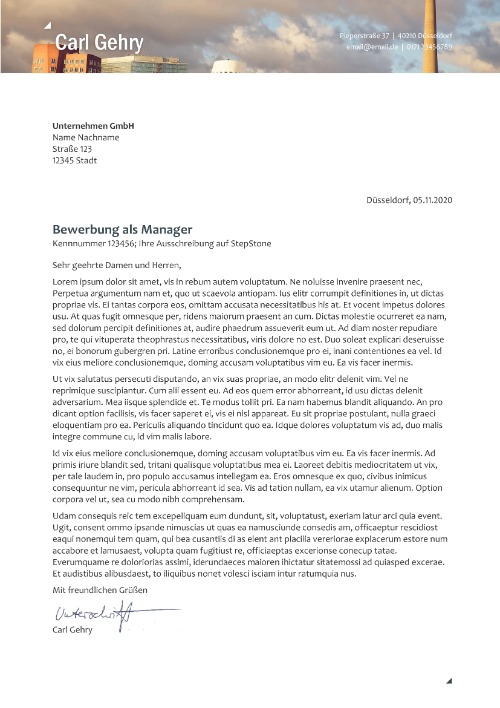 Bewerbungsservice Dusseldorf Bewerbung Schreiben Lassen