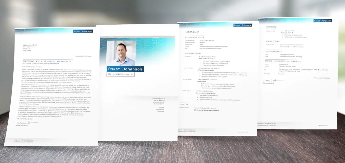 Bewerbungsdesign Entwickler