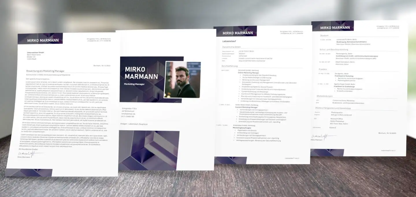 Bewerbungsdesign Innovativ