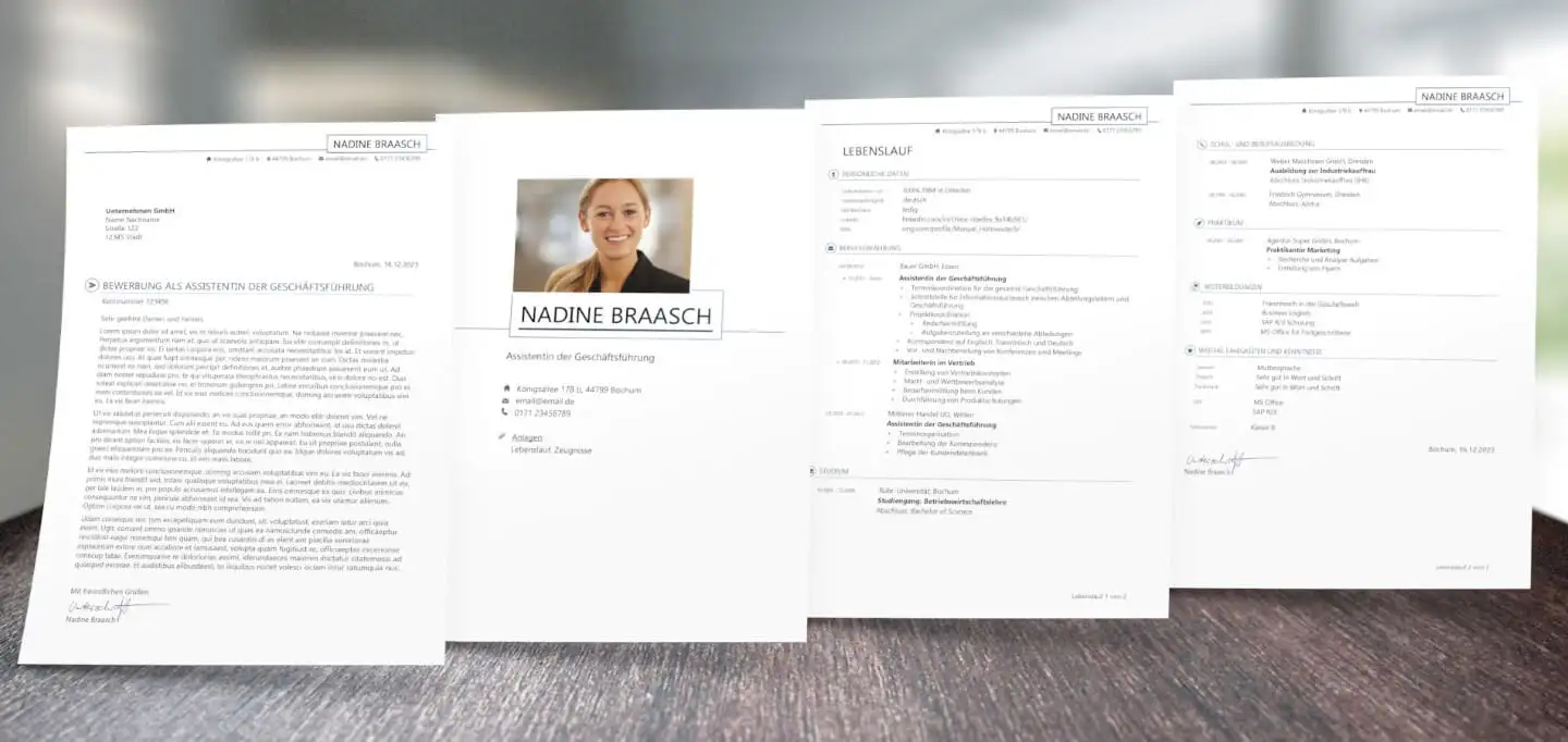 Bewerbungsdesign Fokussiert