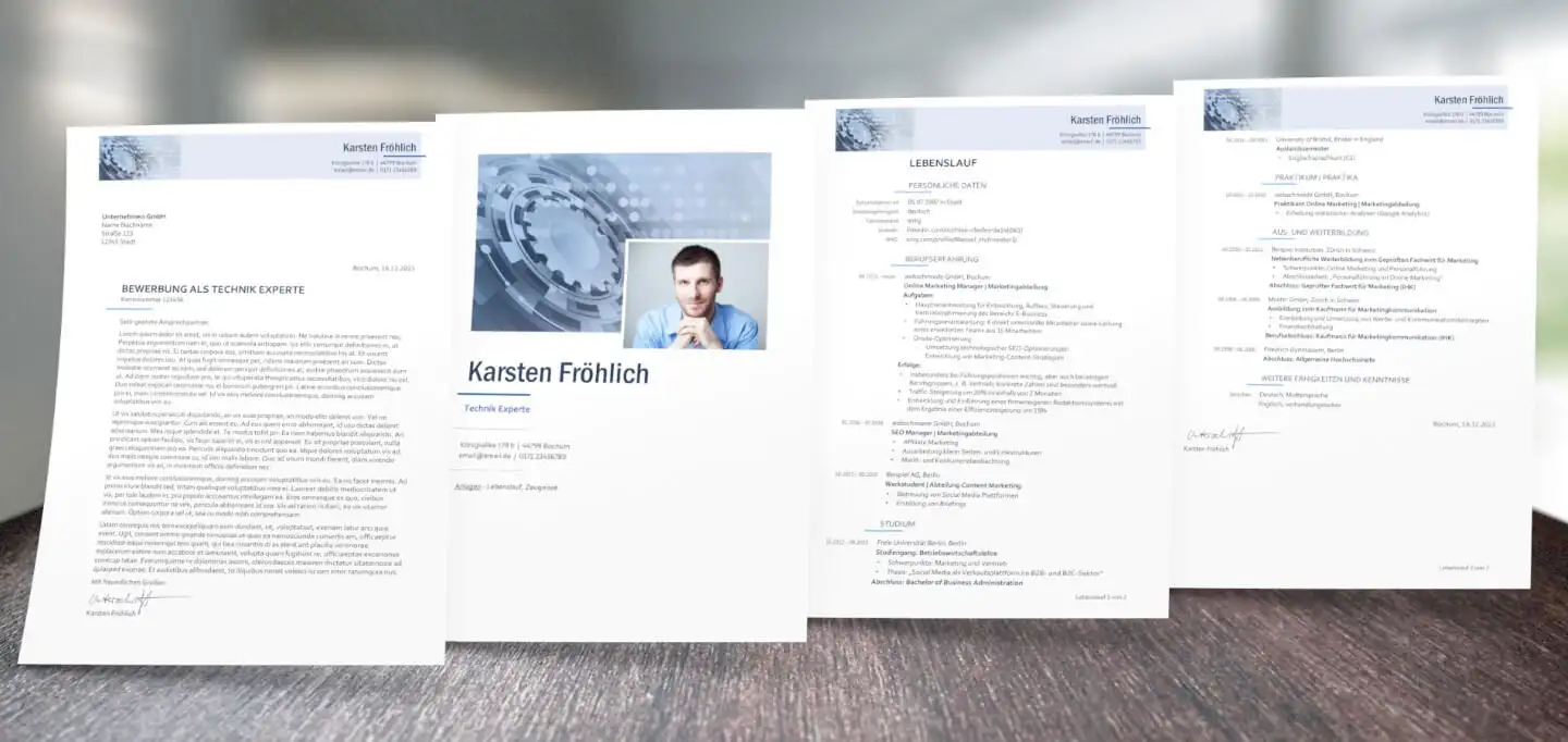 Bewerbungsdesign Techniker