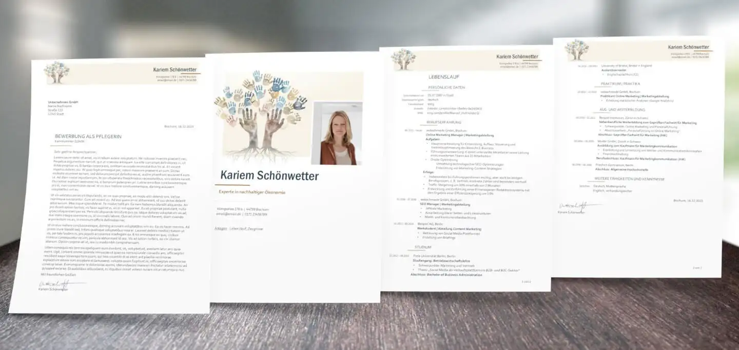 Bewerbungsdesign Sozial