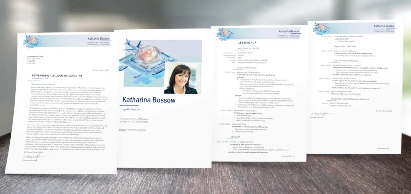 Bewerbungsdesign Logistik