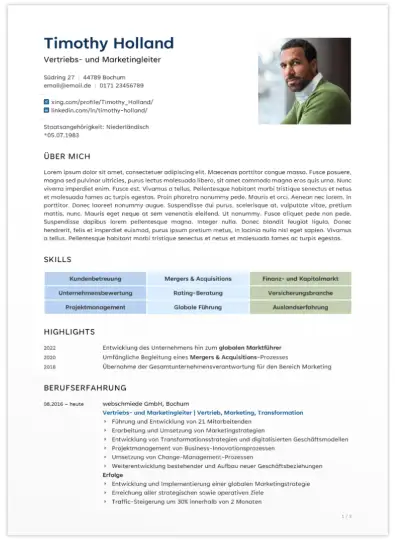 Unser CV-Plus - Bewerbung ohne Anschreiben Unser CV-Plus - Bewerbung ohne Anschreiben