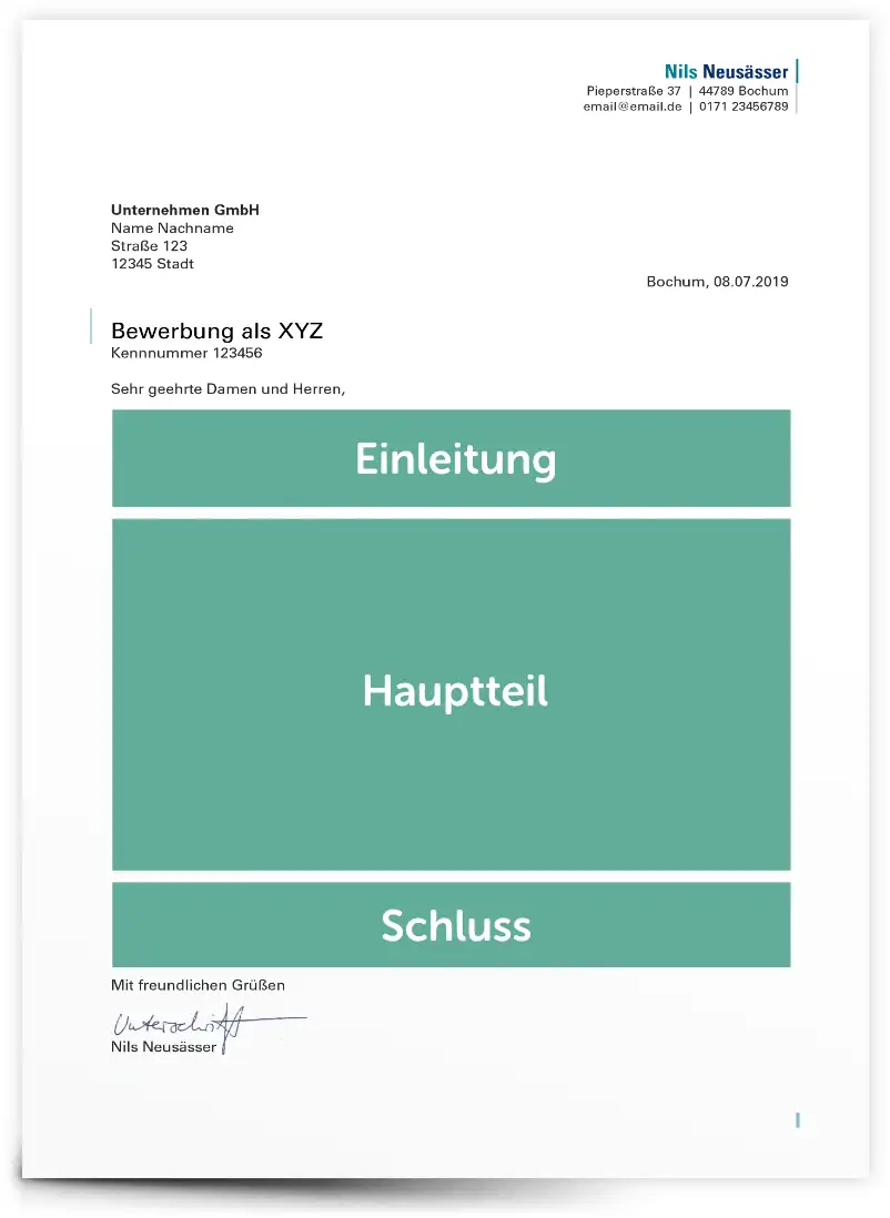 Perfekte Bewerbung Aufbau Perfekte Bewerbung Aufbau
