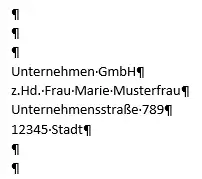 Bewerbung DIN 5008 Anschrift Empfänger Bewerbung DIN 5008 Anschrift Empfänger