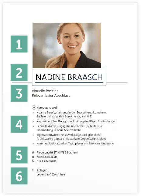 Bewerbung Sachbearbeiter - Deckblatt Bewerbung Sachbearbeiter - Deckblatt