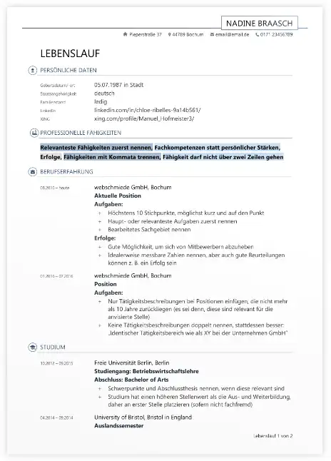 Bewerbung Sachbearbeiter - Lebenslauf Bewerbung Sachbearbeiter - Lebenslauf