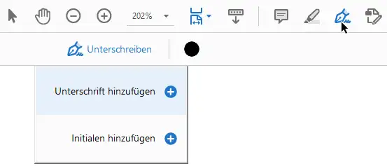 PDF-Datei unterschreiben PDF-Datei unterschreiben