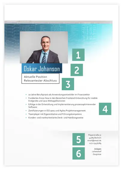 Bewerbung IT - Deckblatt