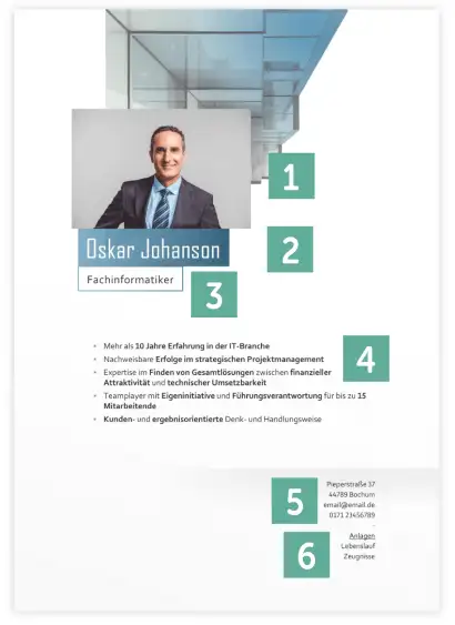 Bewerbung Fachinformatiker - Deckblatt