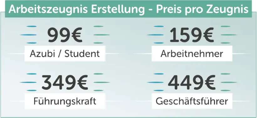 Arbeitszeugnis schreiben lassen - Kosten