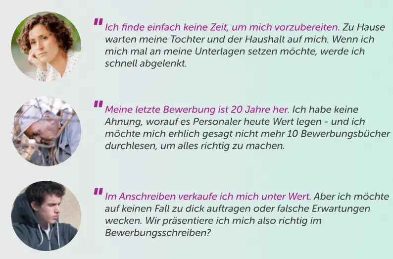 Bewerbungshilfe - Probleme der Bewerber Bewerbungshilfe - Probleme der Bewerber