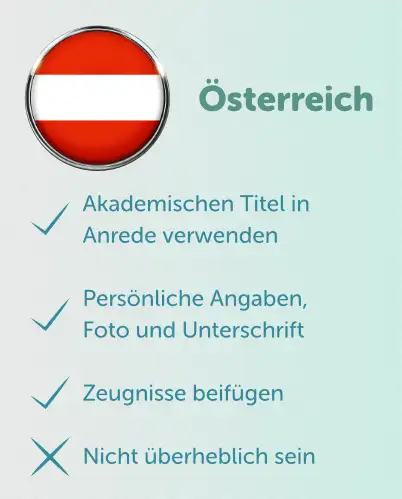 Bewerbung Österreich